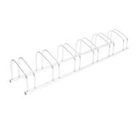 Bicycle Stand Silver Galvanised Steel 35x42x38cm High-Low 55mm Tire Single Rack