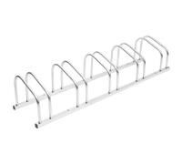 Bicycle Stand Silver Galvanised Steel 35x42x38cm Single High-Low Rack 55mm Tyre