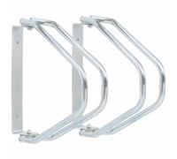 Bicycle Stand Wall Mounted Bike Rack 2 pcs Galvanised Steel vidaXL