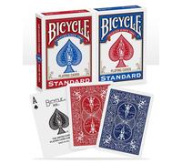Bicycle® Standard index Playing Cards 2 Decks Red & Blue Air Cushion Finish