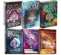 Bicycle Stargazer Collection: 6-Deck Collector's Bundle with New Moon, Observatory, Nebula, Sunspot, and Falling Star Designs