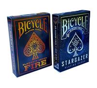 Bicycle Stargazer & Fire Elements Series Playing Cards Bundle, 2 Decks (Basic pack)