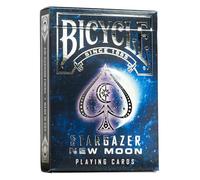 Bicycle Stargazer New Moon Playing Cards - 1 x Showstopper Card Deck, Easy To Shuffle and Durable, Great Gift For Card Collectors, Silver