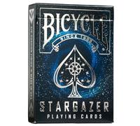 Bicycle Stargazer Playing Cards - 1 Deck, Air Cushion Finish, Professional, Superb Handling & Durability, Great Gift For Card Collectors, Black