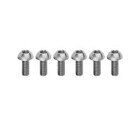 Bicycle Stem Screw, Pack Of 6 M5x12mm Titanium Bolts For Bicycle Kettle Cage