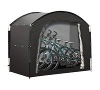Bicycle Storage Tent, High Performance Oxford Fabric, Outdoor, Waterproof Zip Cover, Foldable Protective Shed, Portable , Safe Storage for Motorcycle, Lawn Mower Pool Equipment, black, see