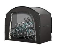 Bicycle Storage Tent Portable Oxford Fabric Motorcycle Organiser Shelter Outdoor Portable Bicycle Storage Shed Oxford Fabric Motorcycle Organiser Shelter Waterproof Zipper Storage Accessories F, black