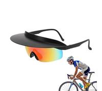 Bicycle Sunglasses - Novelty Visor Glasses for Adults - Mirrored Lenses Modern Outdoor Sports Sunglasses for Driving Hiking Camping Cycling