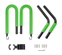 Bicycle Surfboard Rack Wall Mount Hanger Compatible with Shortboards Longboards Paddleboards - Easy Install Quick Release Tool- Space-Saving Storage Solution