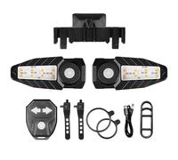 Bicycle Tail Light - 5 Modes Divided Cycling Accessories Rear Light With Wireless Remote Control USB Rechargeable Safety Warning Signal | For Mountain Night Scooter