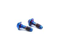 Bicycle TC4 Alloy Hydraulic Disc Exhaust Screw Brake Clip Oil Filling Bleed Bolts Bike Accessories(Burnt blue)