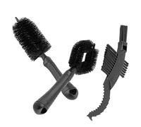 Bicycle Tire Brush-3pc Precision Cleaning Tool Set,Stiff Bristle Scrubber,Professional Chain Gear Maintenance Kit,Ergonomic Long Handle Detailer,Heavy Duty Mud Removal Drivetrain Gear| For Cyclists
