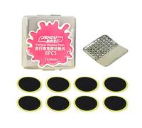 Bicycle Tire Patch Kit - Versatile Tube Repair Pack, Self-Adhesive Glue-Free Patches, Strong Waterproof Fix Units, On-The-Go | Efficient Rapid-Seal Setup with Trail and Street Usage for Road Bikes