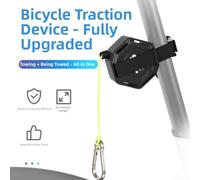 Bicycle Tow Rope for Kids, PA6+GF Traction Tether | Tether for Parent Child Cycling, Secure Attachment Learning Aid for Family Outdoor Rides Black