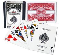 Bicycle Trademark 100% Plastic Prestige Dura-Flex Rare Playing Cards (Red)