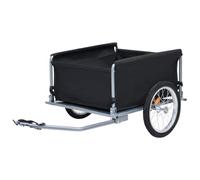 Bicycle Trailer Black and Yellow Steel Frame, 136 x 72 x, Foldable with Clutch, Water-Repellent Polyester, Reflectors, Load Trailer for Transport, Tour, Everyday Life, Camping