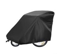 Bicycle Trailer Cover 420D Oxford, Windproof Drawstring Design for Qeridoo for burley for thule Pet Cargo Trailers, All-Weather Protection, 55x33x39 Inch, Black(420D：140 * 84 * 99cm)