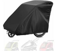 Bicycle Trailer Cover for Hamax Outback One Two,420D140*84*99cm | Oxford Fabric Waterproof,Bike Trailer Storage Cover, Windproof UV Protection Dustproof Robust Folding Garage Cover