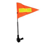 Bicycle Trailer Flag - Reflective Orange Teardrop Accessory, Tear-Resistant Accessory | Hi-Vis Retractable Safety Equipment for Kids, adul