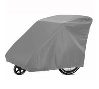 Bicycle Trailers Cover, 420D Oxford Waterproof Windproof UV Dustproof Tear-Resistant Protection Lockable Folding Garage Storage Easy To Use, for Kid's/Pet Bike Load Trailers (Gray,140*84*100cm)