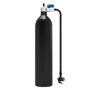 Bicycle Tyre Air Tank, 13.8 Bar 1.2 L Aluminium Alloy Portable Bicycle High Pressure Pump - Bicycle Tyre Inflator, for Road Use, Emergencies, Racing, Training, Sports, Motorcycle, Scooter, Travel &