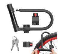 Bicycle U Lock - Heavy Duty Combination U Shape Lock | | Anti Theft Steel Shackle, 4 Digit Resettable Code Device, Mounting Bracket Included for Bike Motorcycle Gate Fence Outdoor Parking