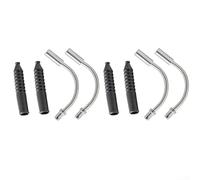 Bicycle V Brake Elbow, Alloy ABS Cable Guide Pipe, Rubber Sleeve Brake Hose, Oil-Lubricated Smooth Routing, Flexible Control for Cycling(C)