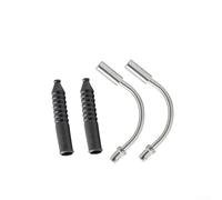 Bicycle V Brake Elbow Cable Guide Pipe With Rubber Sleeve, Alloy And Abs Brake Hose For Mountain Road Bikes, Black Color(B)