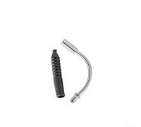 Bicycle V Brake Elbow, Cable Guide Pipe with Rubber Sleeve, Smooth Oil-Lubricated Routing, Alloy ABS Build, for Cycling Maintenance(A)