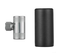 Bicycle Valve Adapter MV Easy for Presta for Dunlop - Aluminium Replacement Pump Head with Rocker Technology for SKS Air Pump 35 mm