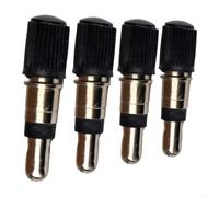Bicycle Valve Core For Dunlop for flash Valve With Cap Set Of 4 Or 6 | Springless Valve Insert For Easy Inflation Fits Most Bike Pumps Dust Cap Keeps Valve Clean