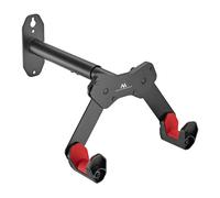Maclean MC-457 Bicycle Wall Mount Wall Bicycle Rack with 2 Hooks Horizontal Bicycle Wall Mount Bicycle Holder Max. Load 25kg, Adjustable Arm Distances 45°