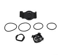 Bicycle Watch Mount Compatible For Garmin Fenix/Series 3 5X 5X Plus 6X 7X Smart Watch Handlebar Holder Bike Computer Mount With Rubber Bands Black(26mm)