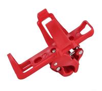 Bicycle Water Bottle Holder with Quick Release Mechanism for Easy Detachment and Installation on Various Bike Frames (Red)