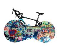 Bicycle Wheel Cover, Dustproof Bicycle Wheel Cover for Indoor Outdoor Storage, High Elastic Tire Package Road MTB Protective Gear Garage for Tires of 26-29 Inches (Colorful Graffiti)