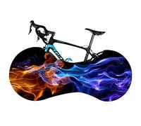 Bicycle Wheel Cover, Dustproof Bicycle Wheel Cover for Indoor Outdoor Storage, High Elastic Tire Package Road MTB Protective Gear Garage for Tires of 26-29 Inches (Flame color)