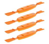 Bicycle Wheel Reflector Strip Orange Foldable 4pcs for Adult Riders | Reusable Plastic, 360 Degree Visibility, Quick Install Design, City Commutes and Cycling Trips
