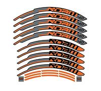 Bicycle Wheel Stickers Mountain Bike R.O.A.M 40 Wheel Set Sticker Mtb Bicycle Decals 27.5inch And 29inch Rim Stickers (Color : 27.5er Orange)