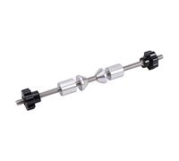 Bicycle Wheel Truing Stand Thru Axle-Adapter, 250 mm Alloy Bike Hub Repair Tool Truing Stand Platform Pass-Through Pin Adapter, Work with 12/15/20 mm Pivot Front Wheels