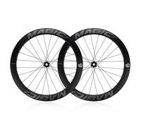 Bicycle Wheels 700C Carbon Fiber Road Bike Wheelset, Six-Nail Center Lock Disc Brake, 50mm Barrel Axle, Carbon Blade, Support 9-12 Speed