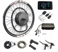 Bicycle Wheels Electric Bike Conversion Kit, 72V 5000W Rear Wheel Electric Motor Conversion Kit with Upgraded Intelligent Motor Controller