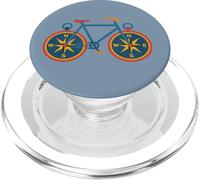 Bicycle with Compass Wheels Adventure Cycling Travel PopSockets PopGrip for MagSafe