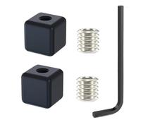 Bicycles Cable End Caps, Bike Cable Ferrules, Aluminum Alloy Cube Design Ferrules Fittings for Downhill Race Gravel Commute Trail