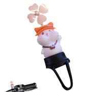 Bicycles Decoration Doll - Cute Animal Running Windmill Spinner, Outdoor Decorative Statue for Bike, Motorcycle, Car, Garden Yard, Family Kids Friends, Birthday Holiday Party Decorations