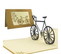 Bicycles pop up card, bike gift idea for him and for her, birthday greetings for bicycle lovers, holiday voucher for bicycle tour, fathers day card bike,T05