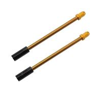 Bicycles Rear Brake Drum Bicycle V Brake Elbow Noodle V-Brake Caliper Cable Flexible Hose Spring Bend Pipe Folding Bike Cable Guide(Gold 2pcs)
