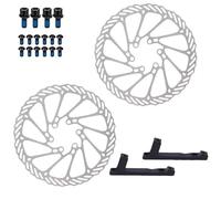 Bicycles Rear Brake Drum Fit For AM Fit For Enduro Bicycle E4 Fit For ZEE M8120 MTB 4 Piston Hydraulic Disc Brake M840 With Cooling Pad Bike Rear Brake Drum(PM-180mm Rotor 2pcs)