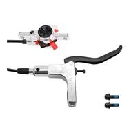 Bicycles Rear Brake Drum MTB Hydraulic Disc Brake Set 160mm Rotors Oil Calliper Plate Bicycle Clamp Handle Bike Double Piston Oil Brake Bike Rear Brake Drum(Silvery RR)