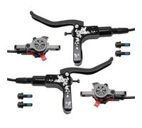 Bicycles Rear Brake Drum MTB Hydraulic Disc Brake Set 160mm Rotors Oil Calliper Plate Bicycle Clamp Handle Bike Double Piston Oil Brake Bike Rear Brake Drum(Black LF RR)