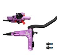 Bicycles Rear Brake Drum MTB Hydraulic Disc Brake Set 160mm Rotors Oil Calliper Plate Bicycle Clamp Handle Bike Double Piston Oil Brake Bike Brake Rear Drum(Purple RR)